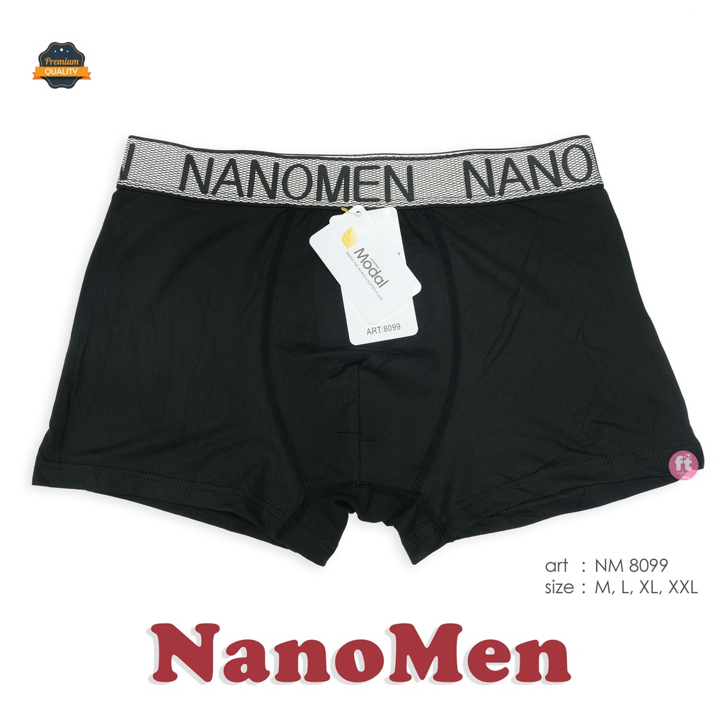 NANOMEN | Celana Dalam Boxer Pria / Celana Dalam Segi4 Pria / art NM 8099