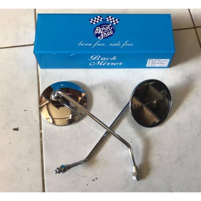 Spion retro bulat panjang crom C70 C700 Supercub prima star