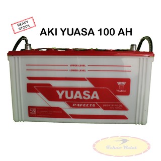 Jual Aki Yuasa N100AH, 100 ah aki mobil, aki basah Indonesia|Shopee