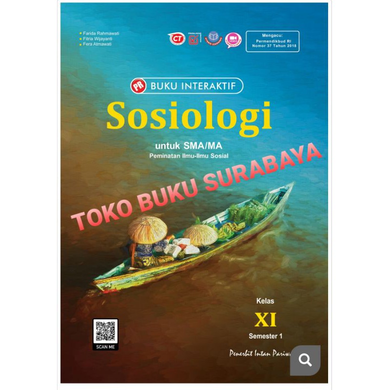 Buku PR/LKS interaktif sosiologi kelas XI,11 semester 1 (K13 revisi) intan pariwara, 2021