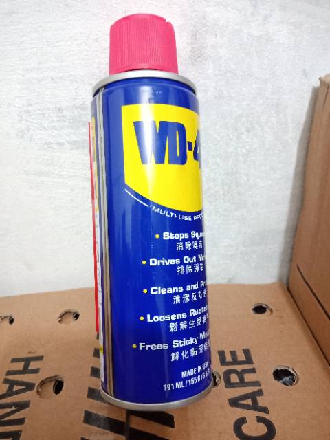 WD 40 WD40 WD-40 PELUMAS ANTI KARAT /PELUMAS SERBAGUNA isi 191 ML