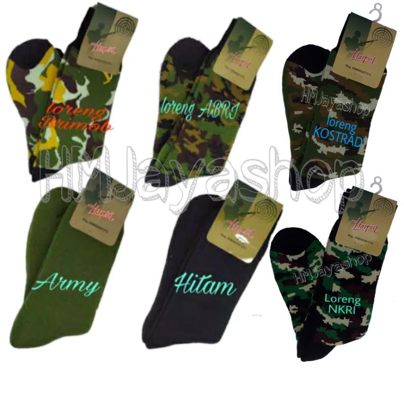 Kaos Kaki Militer Harpist Ori Kaos Kaki Tebal TNI Polri