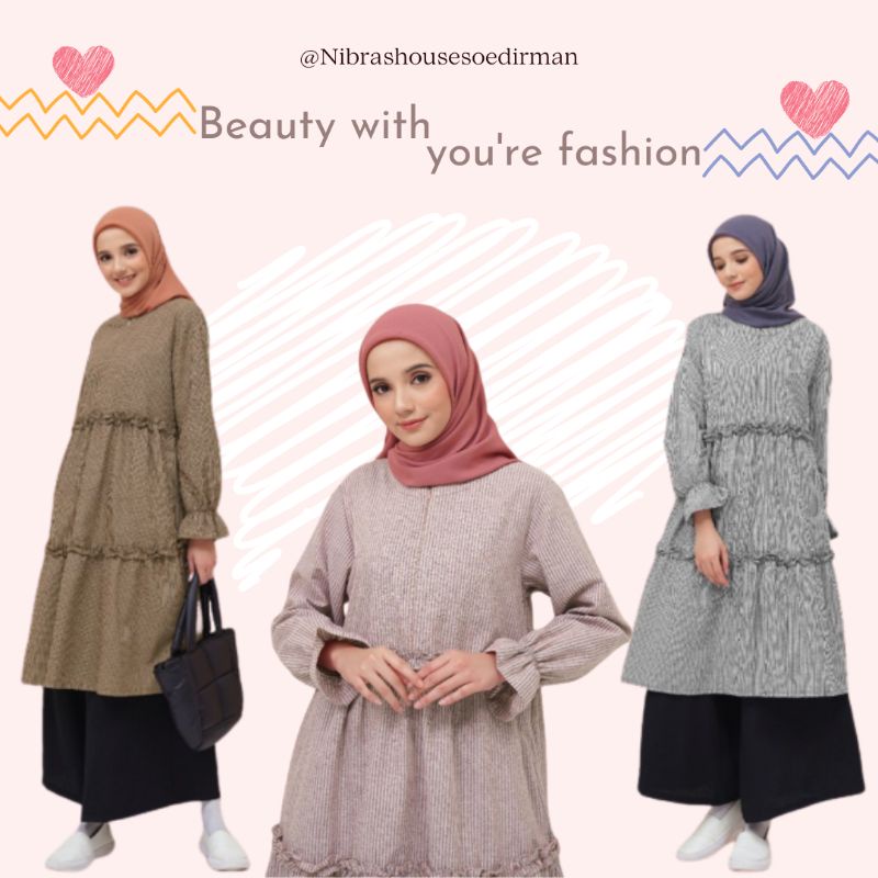 Tunik Inspire Terbaru ITU 073 Tunik Remaja Tunik Muslim Tunik NIbras