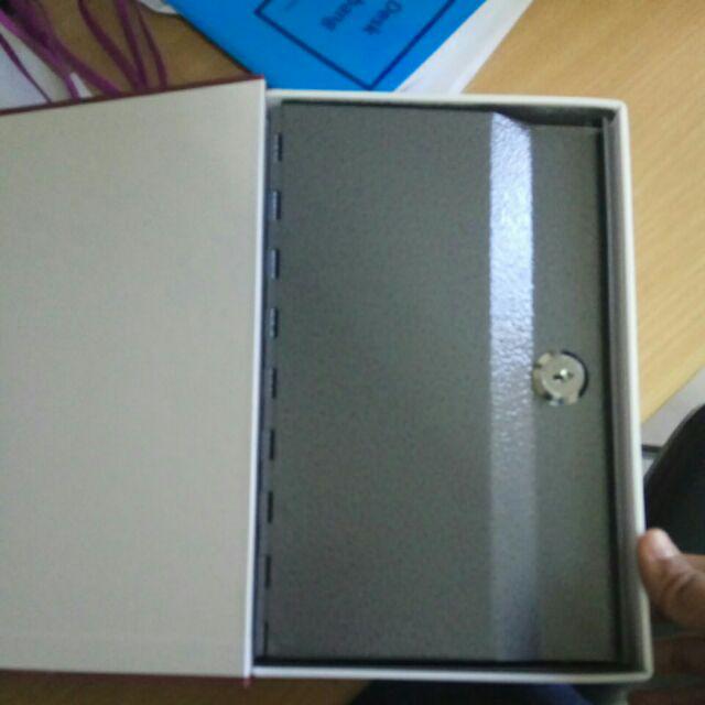 Size M - Deposit Box Kotak Penyimpan Uang Atau Perhiasan Model Buku