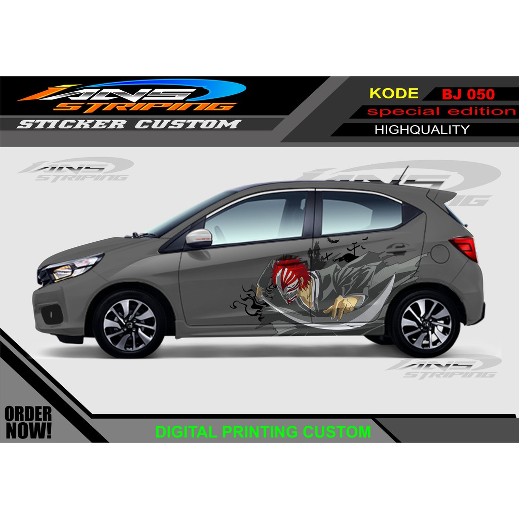 STIKER MOBIL SAMPING KARTOON/ DECAL STIKER MOBIL BRIO, JAZZ, UNIVERSAL