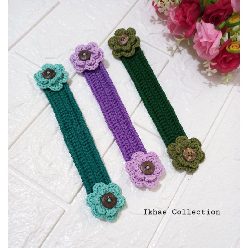 Konektor masker rajut penghubung tali masker