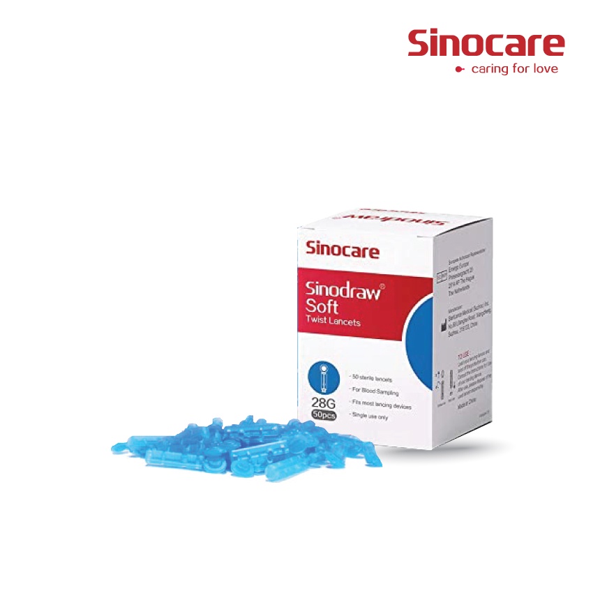 SINOCARE Sinodraw Blood Lancet 28G (50 pcs)