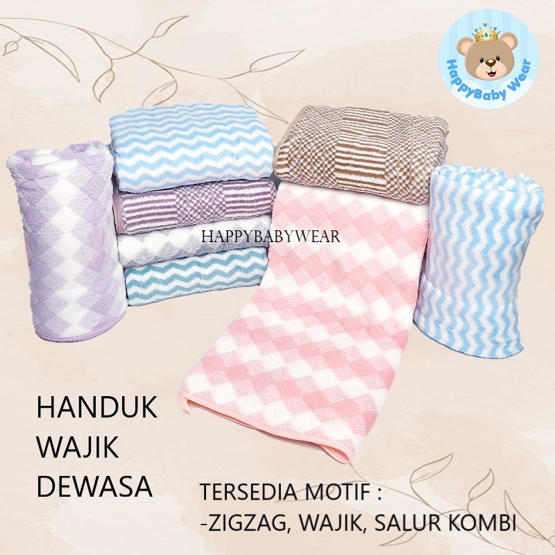 Handuk WAJIK Microfiber Dewasa ukr 70 x 140 / Handuk Mandi Jumbo