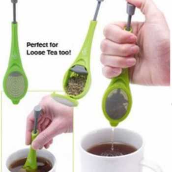 Filter Saringan Infuser Teh Built-in Plunger / Alat Penyaring Teh Saringan Teh Plastik Kecil Penyaring Teh Lucu Unik Estetik / Penyaring Teh Dan Kopi Tea Infuser Pencelup Saringan Teh  / Penyaring Teh Saringan Teh Murah Saringan Tea Infuser Teh Plunger