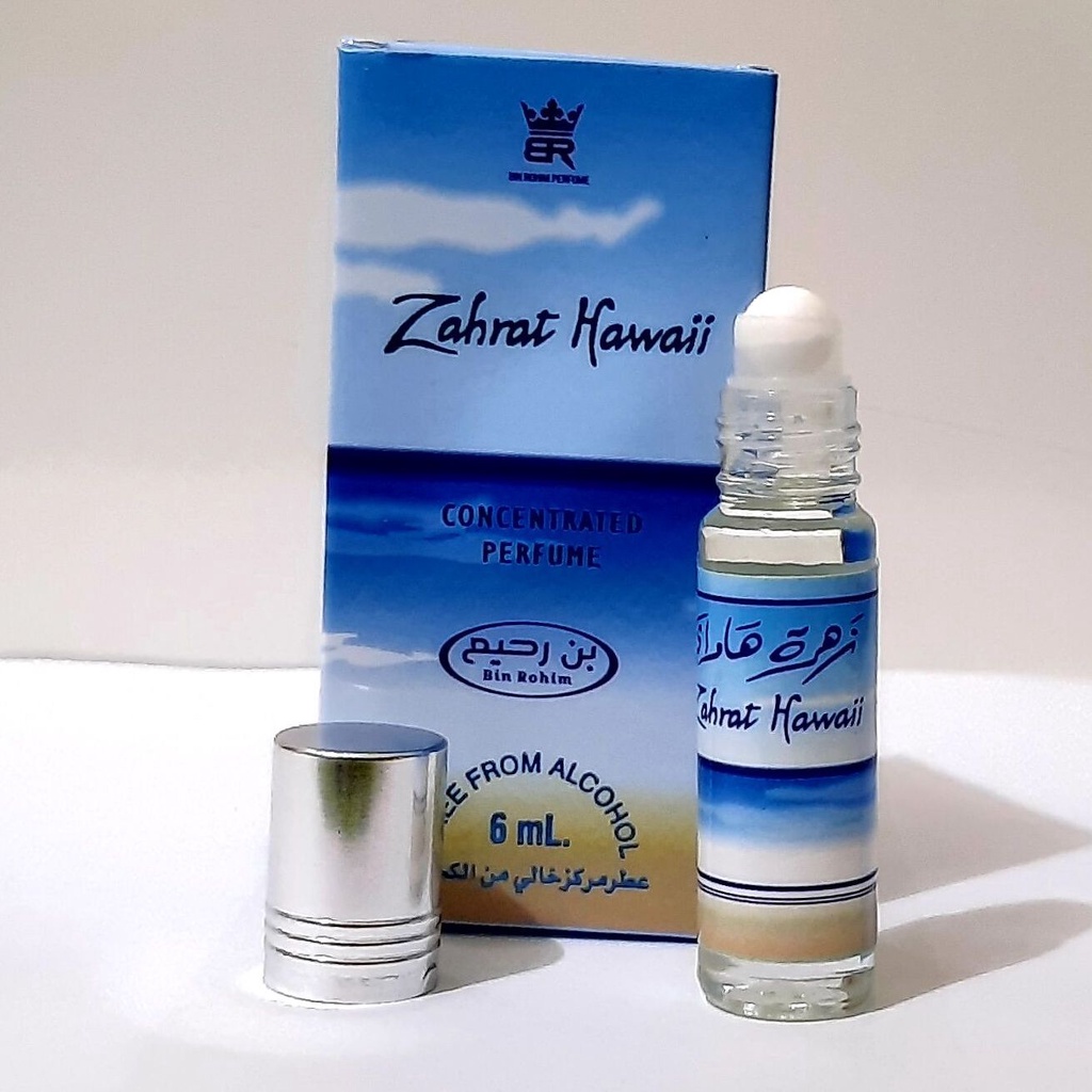 Parfum ZAHRAT HAWAI Minyak Wangi Roll On Non Alcohol Kemasan 6ml