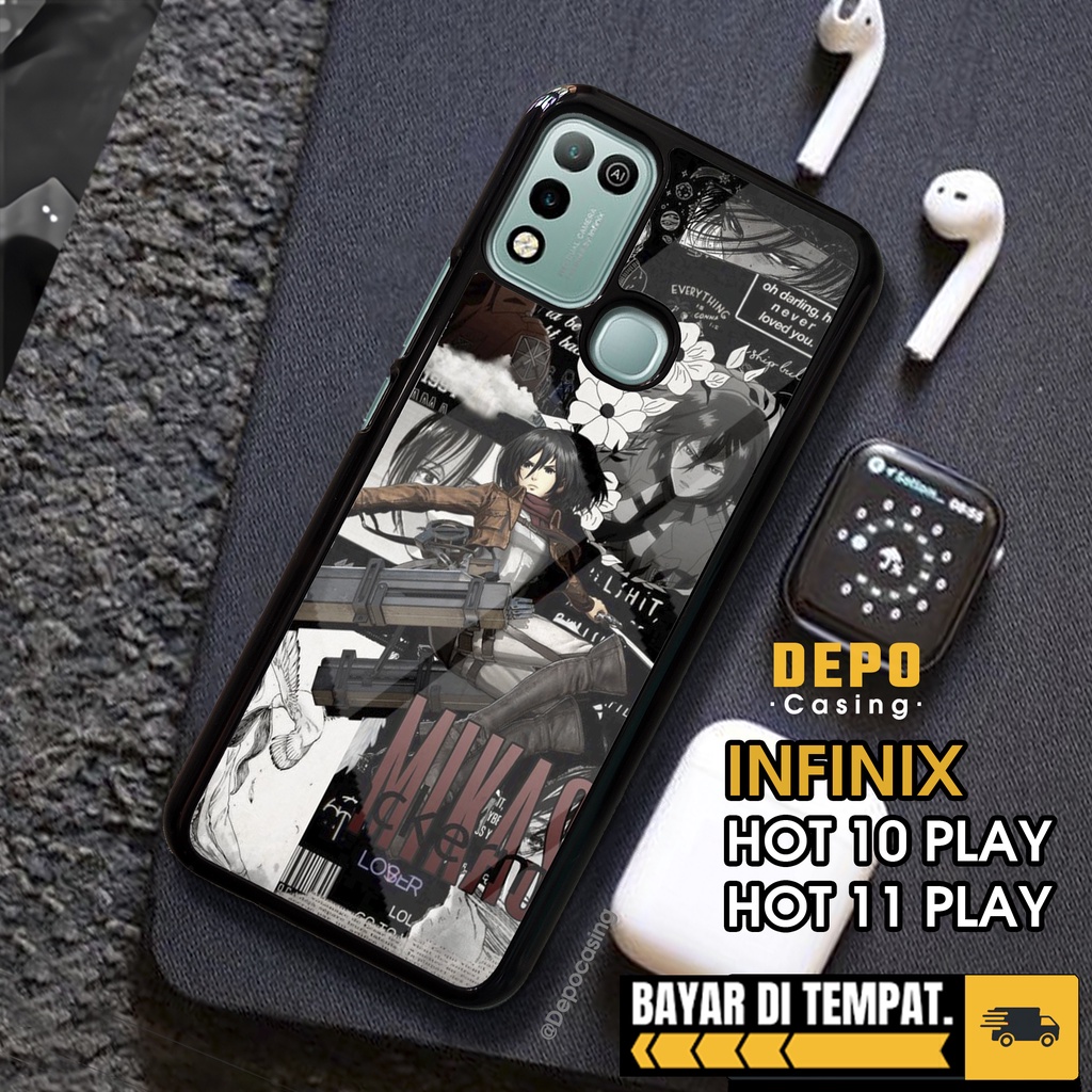 Case Infinix Hot 10 Play 11 Play Case Hp Infinix Hot 10 Play 11 Play Depo Casing [AOT1] Premium Glos