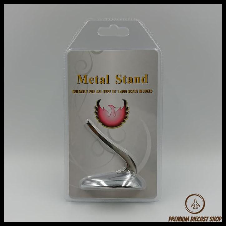 1/400 PHOENIX MODEL SILVER METAL STAND (STAND DIECAST PESAWAT SILVER)