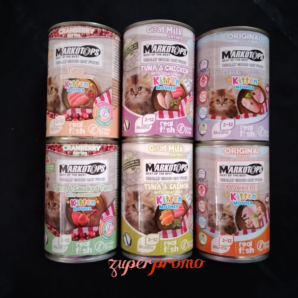 Markotops Can Kitten Mother 400gr / Makanan Basah Anak Kucing Induk Kucing