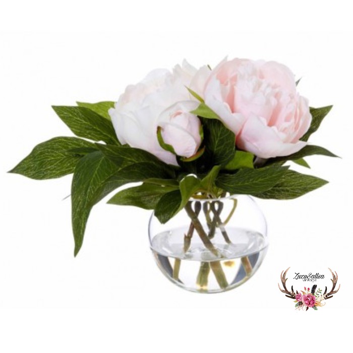 Fish bowl vase akuarium vas bulat kaca medium