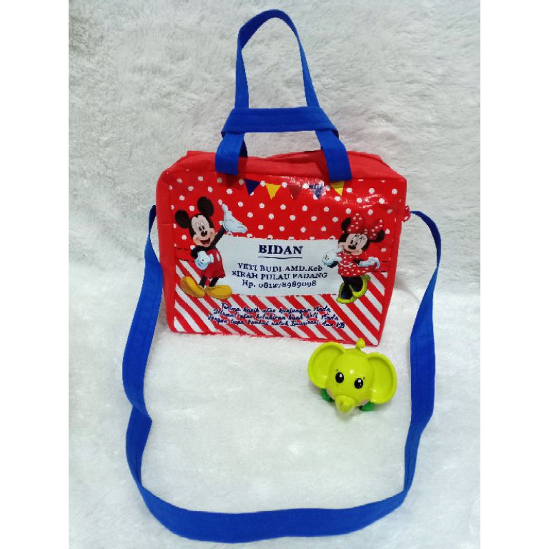 tas spunbond resleting jinjing + slempang