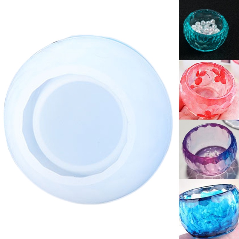 SIY  Rhombus Small Bowl Silicone Mould DIY Crafts Ornaments Decorations Making Tool Crystal Epoxy Resin Mold