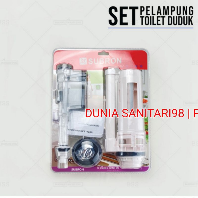 Pelampung set pembilas Kloset Isi tangki kloset duduk dual flush lengkap