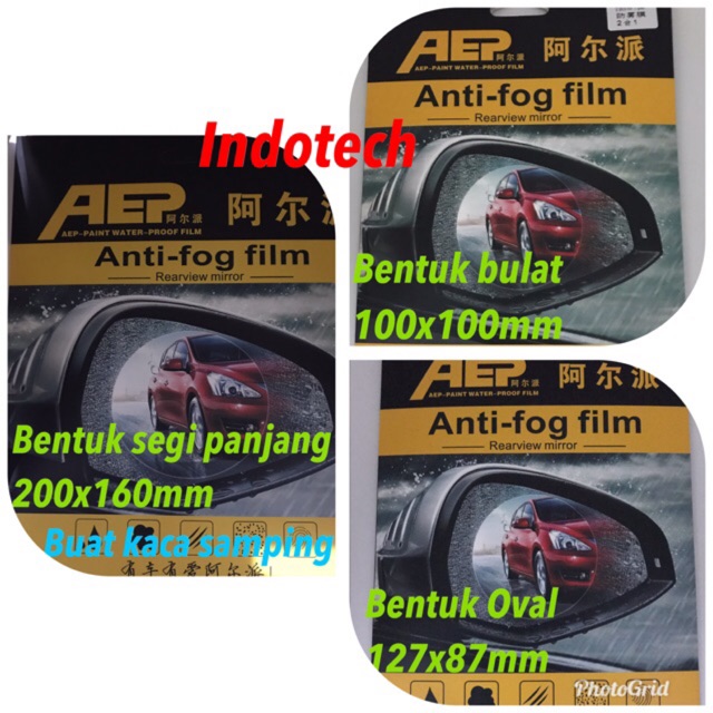 Anti Fog Film Anti Air Anti Buram Anti Kabut buat spion mobil