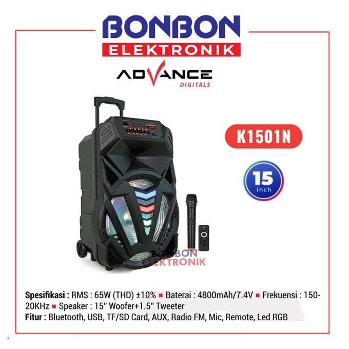 Advance Speaker Meeting K 1501N Bluetooth 15 Inch / K1501N + 1 Mic