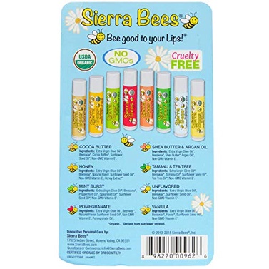 Sierra Bees - Organic lip balm 100% ORI USA exp 07/24