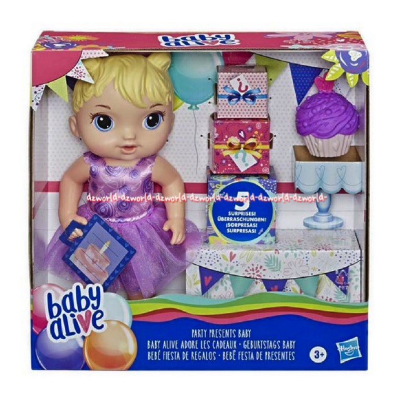 Baby Alive Cupcake Birthday Boneka Bebi Alaif Boneka Bayi Baby A Live