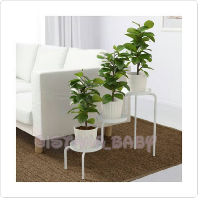  Ikea  ps rak  tanaman  uk 70 x 23 x 53cm warna putih 