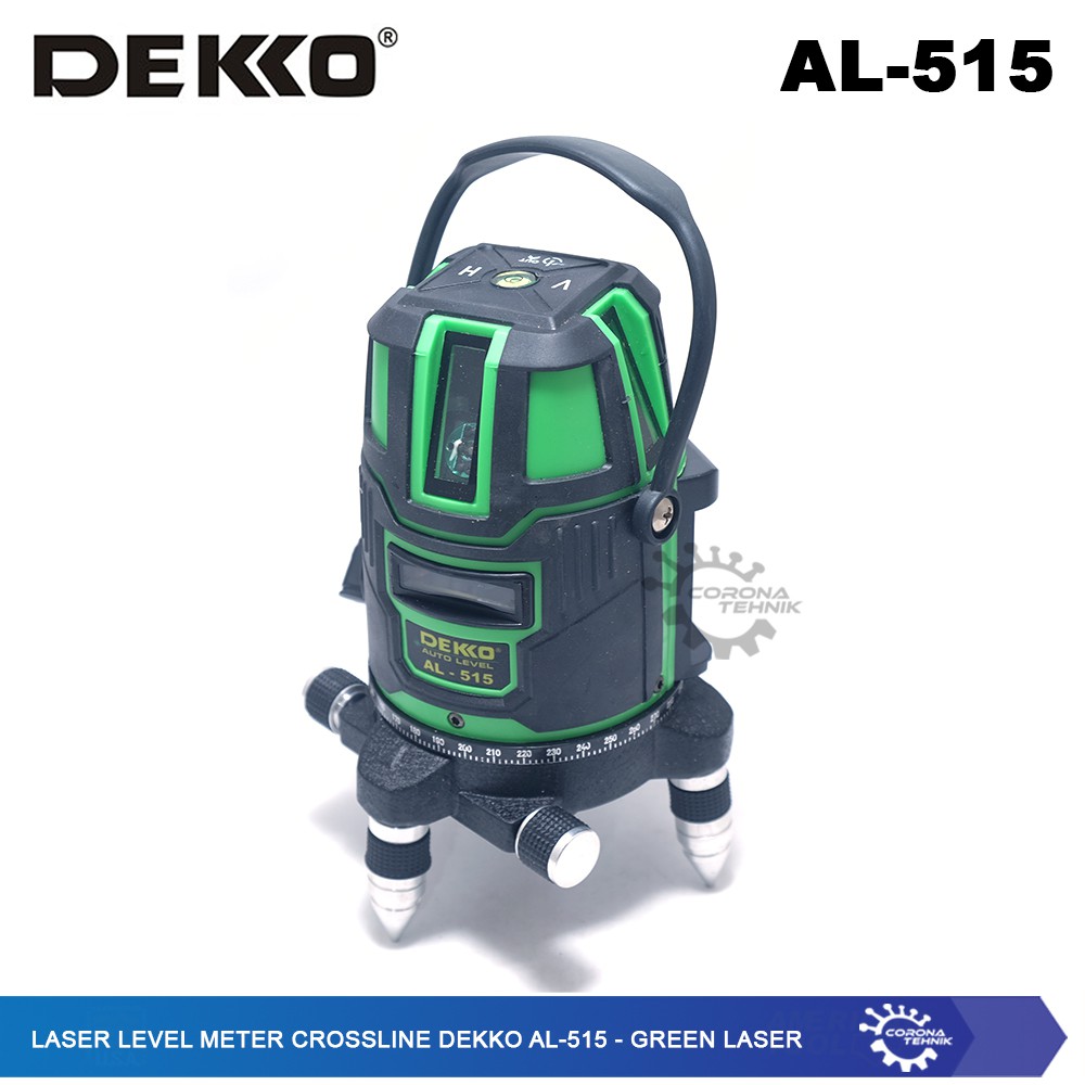 Dekko AL-515 - Green Laser Level Meter Crossline