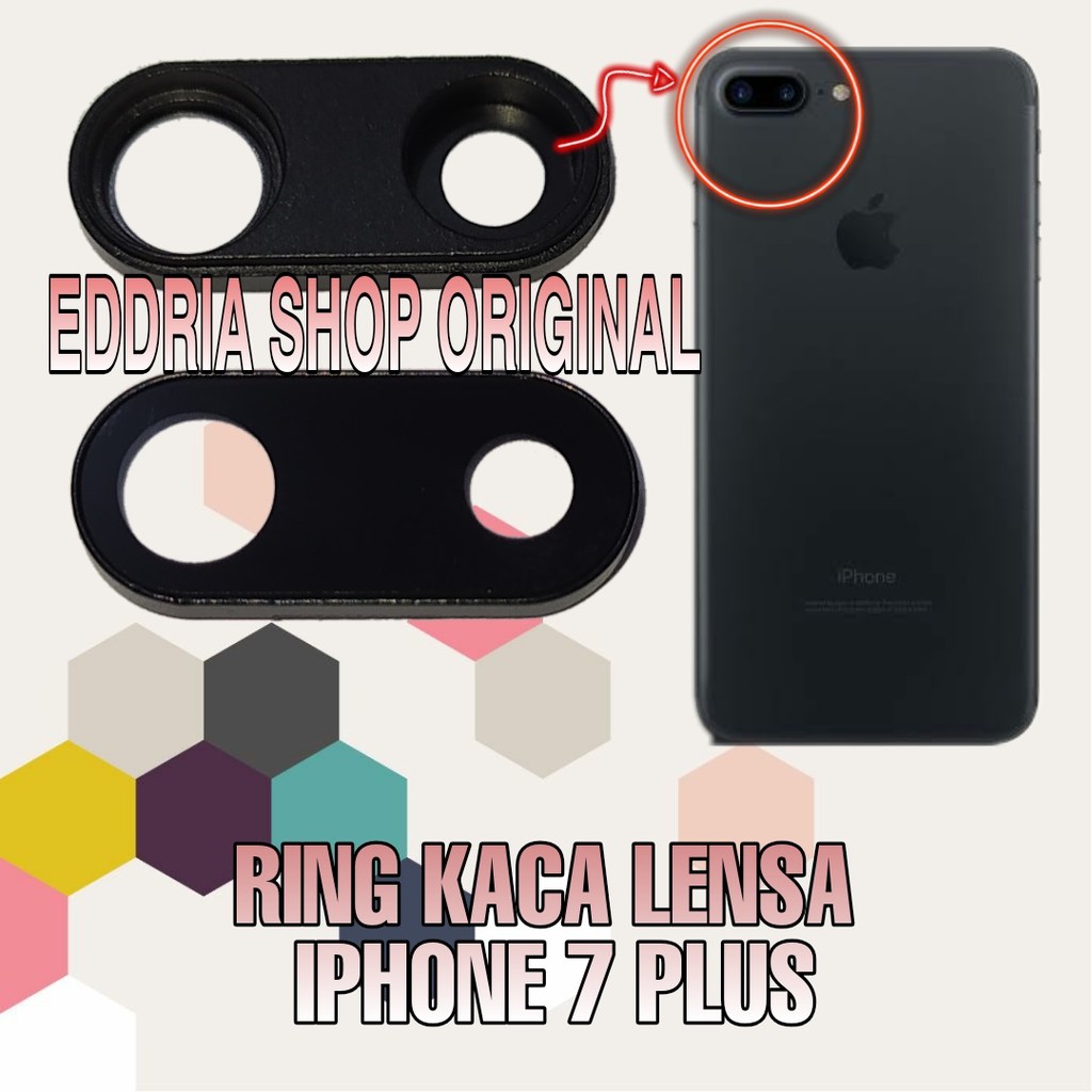 RING LENSA KACA KAMERA BELAKANG IP 7/7G/7PLUS/7+ FULLSET RING