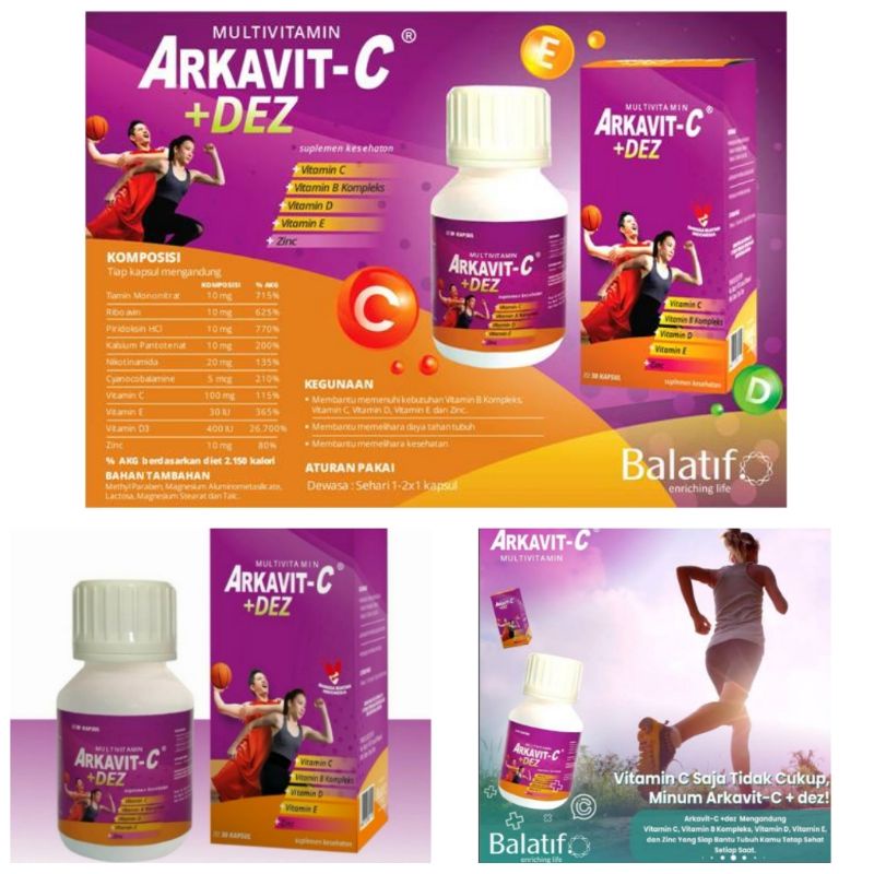 Arkavit CDEZ vitamin daya tahan tubuh 30tab