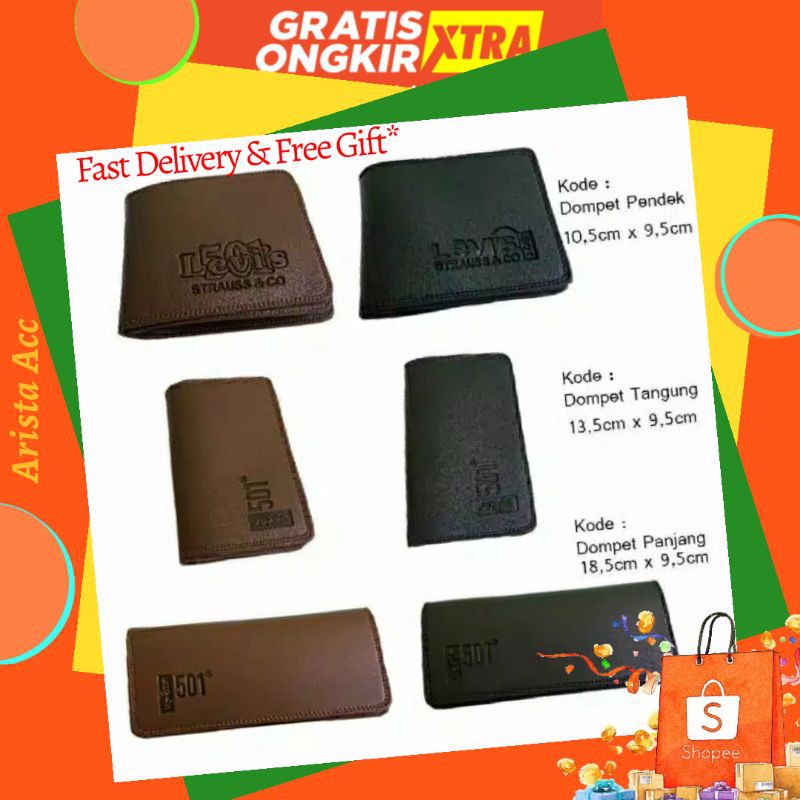 Dompet/Dompetpria/Dompetlipat/Dompet Pendek/Lipat Dompet Kulit Pria Vertical Hitam Coklat Murah COD