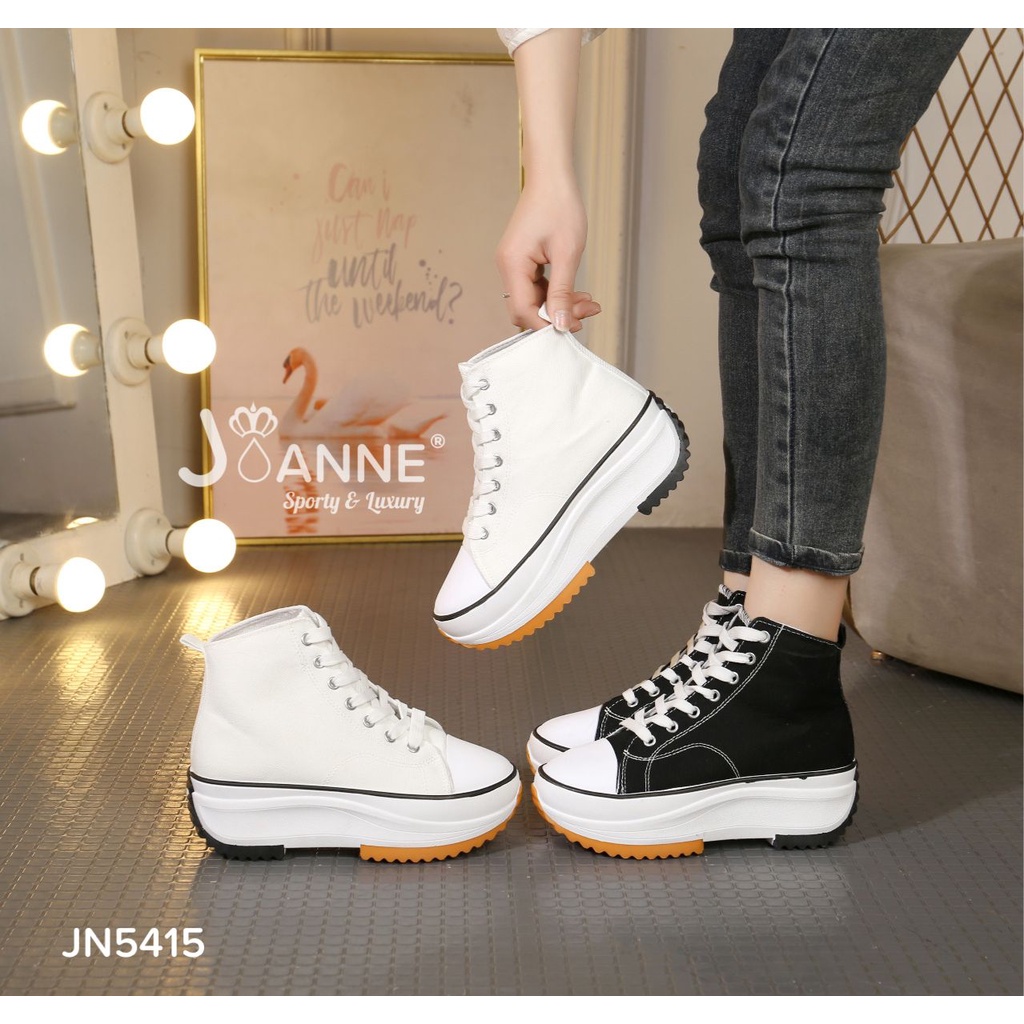 JOANNE Casual Wedges Sneakers Shoes #JN5415 ORIGINAL