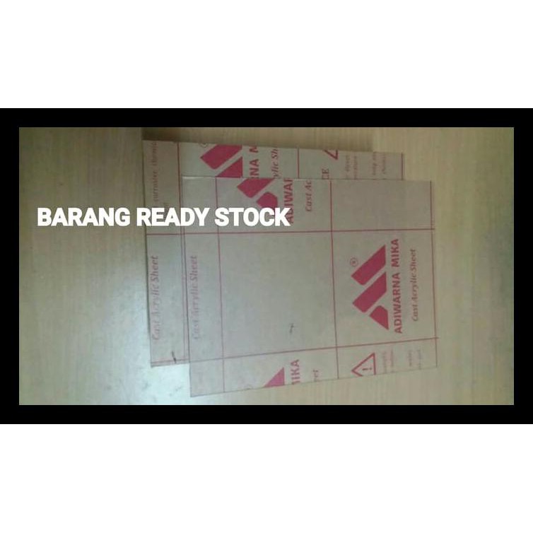 

Acrylic Lembaran Uk A4 (2MM) STOK TERBATAS
