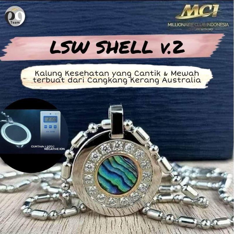 Promo Paket Kalung MCI Asli LSW 2 Shell Kalung Kesehatan Original Kalung Kesehatan Pendant Kalung Ke