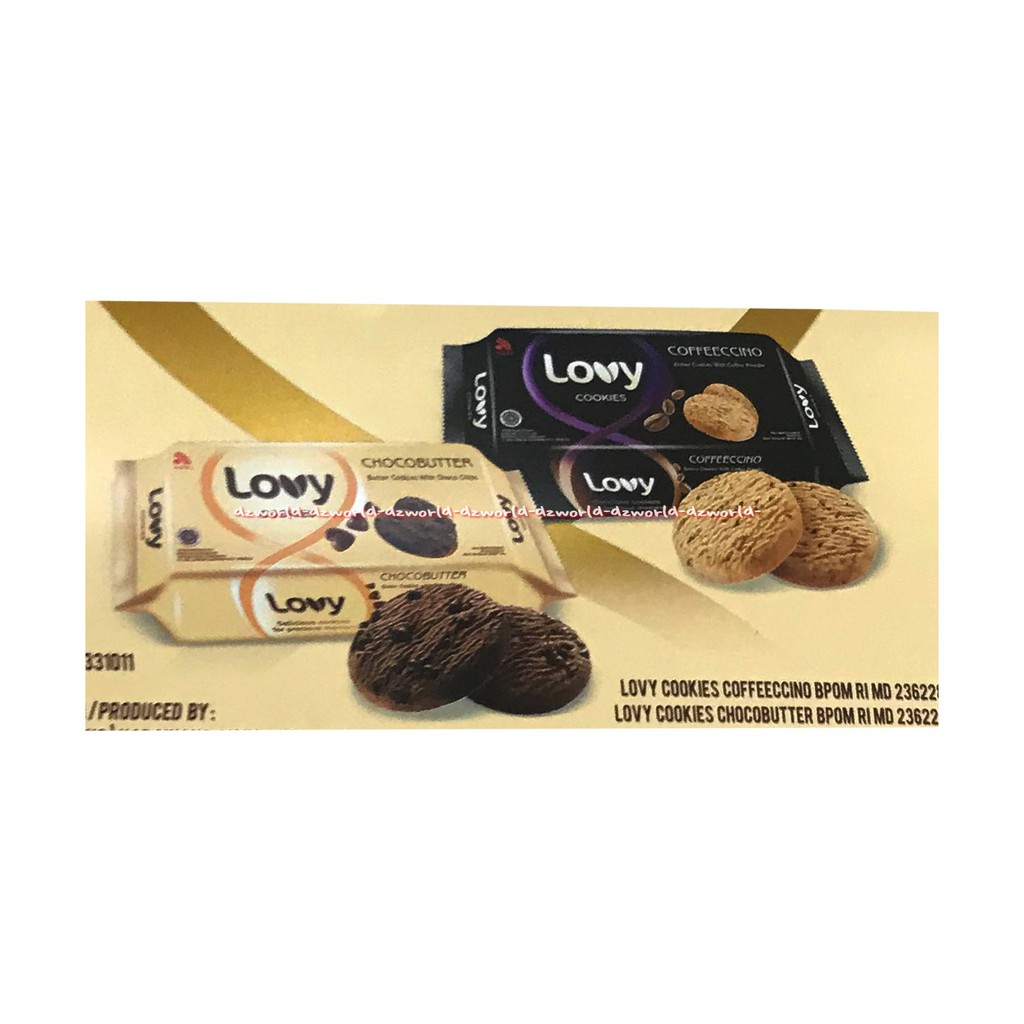 Lovy Cookies Coklat Kue 80gr Choco Butter Kukis Mentega Lovi