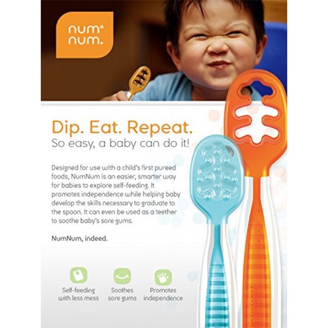 NUMNUM dips Pre-spoon GOOtensil / NUM NUM