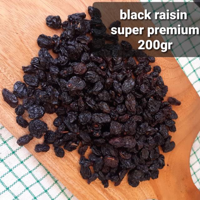 

black raisin kismis super premium 200 gram