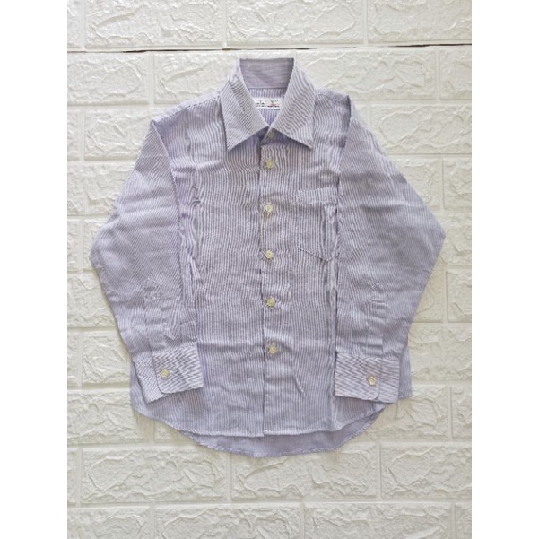 kemeja anak katun lilac Kansai Yamamoto