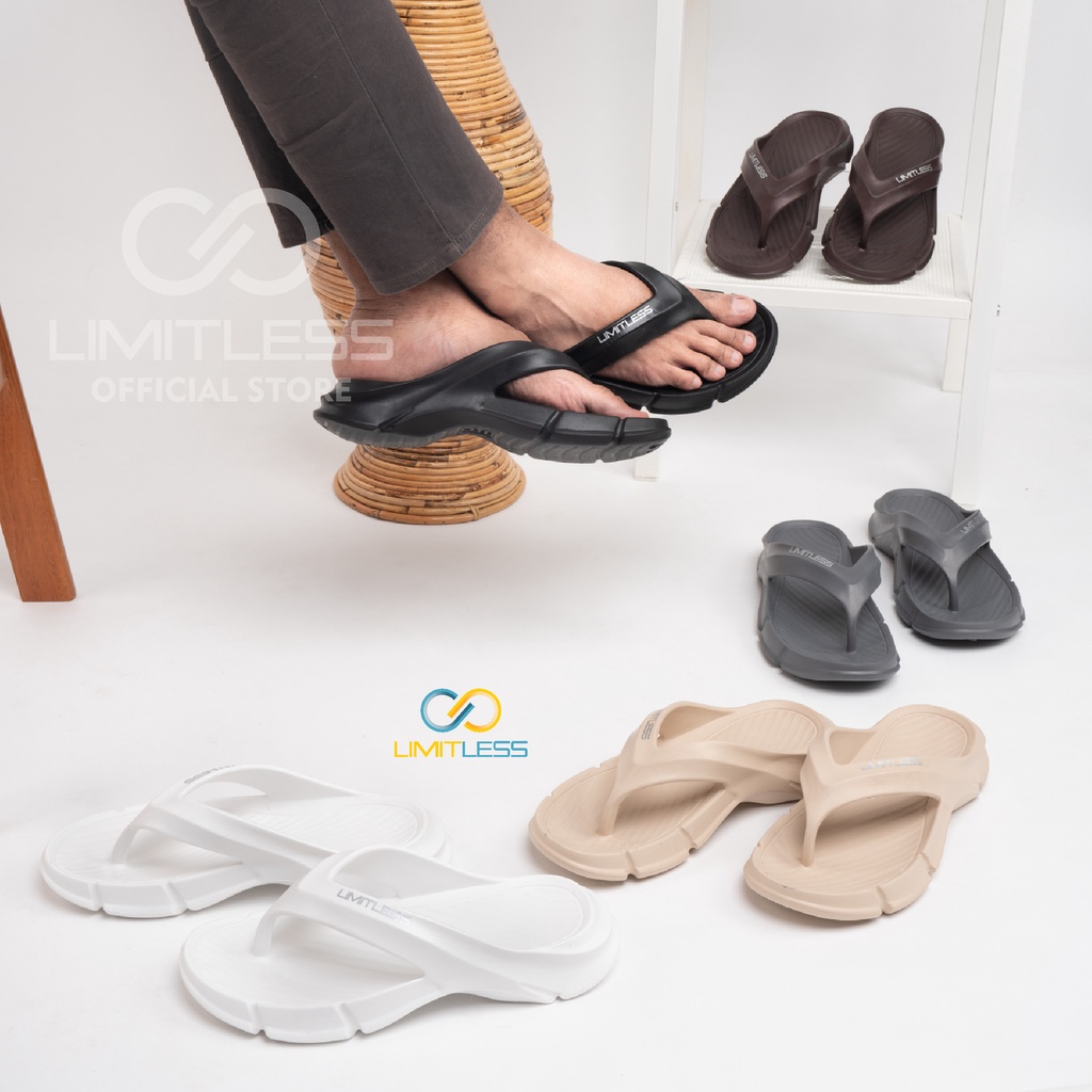 Zerolimit - Sandal Jepit Pria Kekinian Sandal Laki Laki Fashionable Viral Sandal Cowok Casual Murah