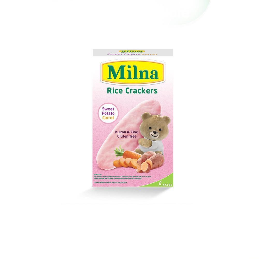 Milna Rice Crackers Biskuit Bayi Rice Cracker 20 gr