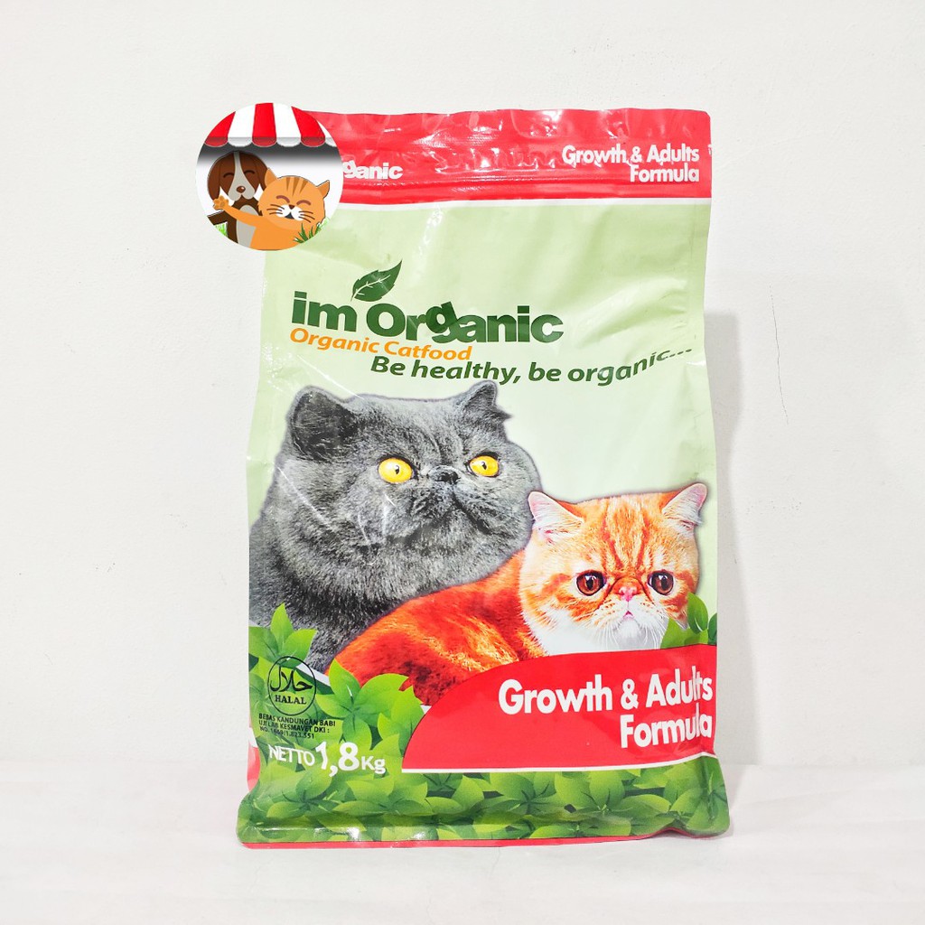 Im Organic Catfood Growth and Adult 1,8 kg - Makanan Kucing Dewasa