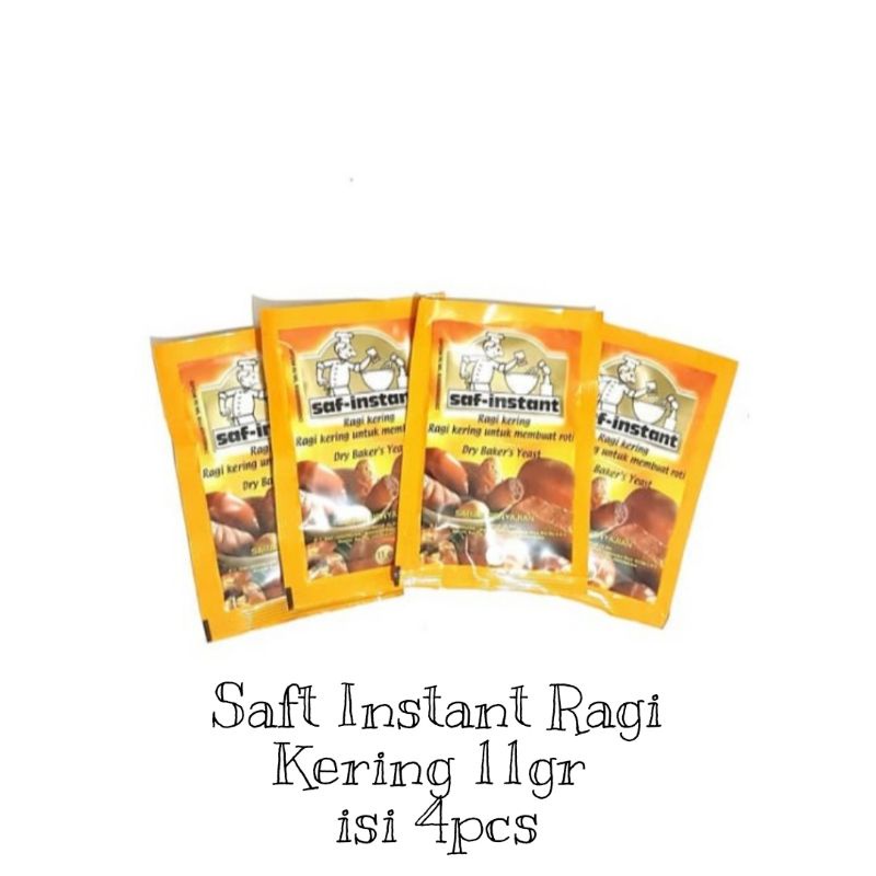 

Saf-Instant Ragi Kering Sachet Kemasan 11grx4sachet