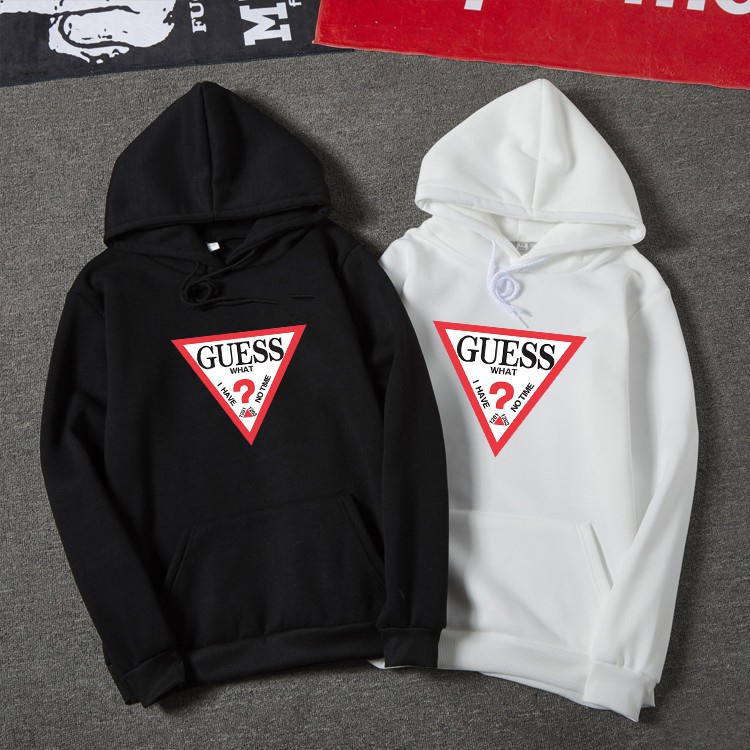 ⭐️⭐️⭐️⭐️⭐️HOODIE New Long Sleeve Hoodie Cotton GUESS Print Hooded Jacket Men's and Women's Hooded Sw