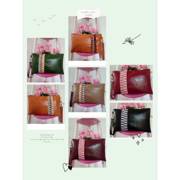 clutch wanita banyak ruang /dompet wanita banyak ruang