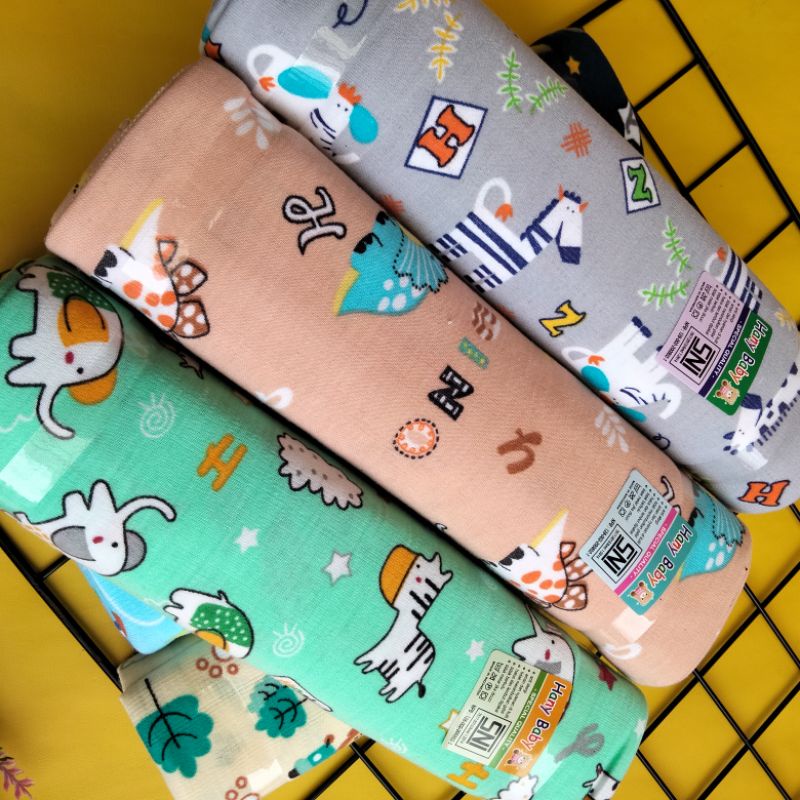 3 pcs bedong bayi printing