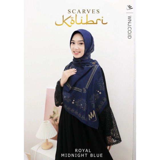 Scraves Kolibri By wnj kerudung segiempat Premium Free bronch Wnj