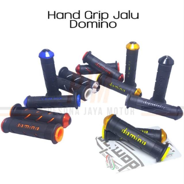 New Handgrip Motor Variasi Domino Jalu Universal Nmax,Aerox,Pcx,Vario,Mio,R15,Vixion,Cbr150r Dll