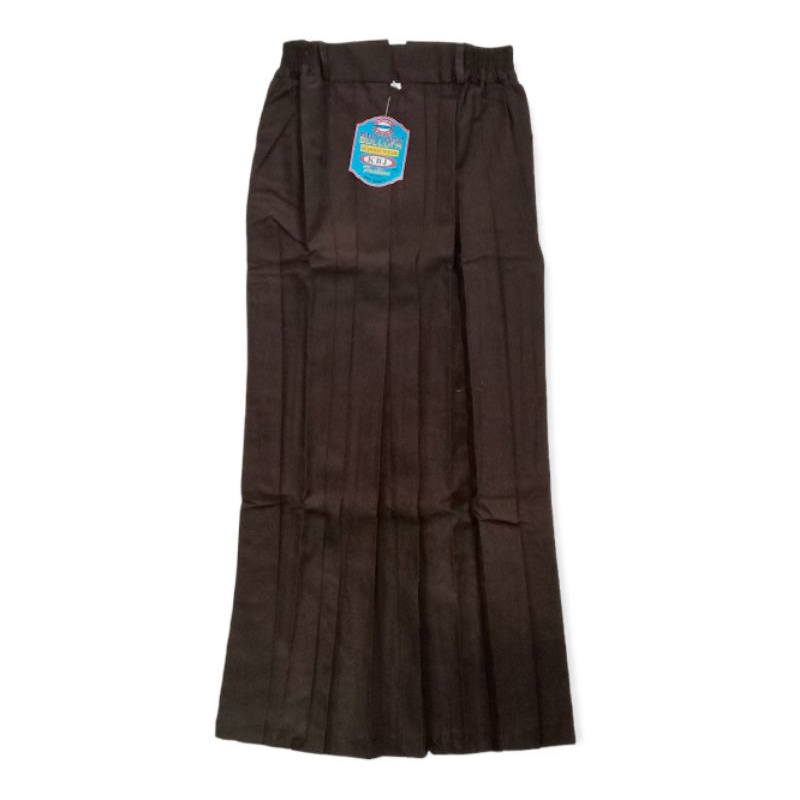 ROK MAXI REMPEL/ROK SEKOLAH WARNA COKLAT/ROK PRAMUKA