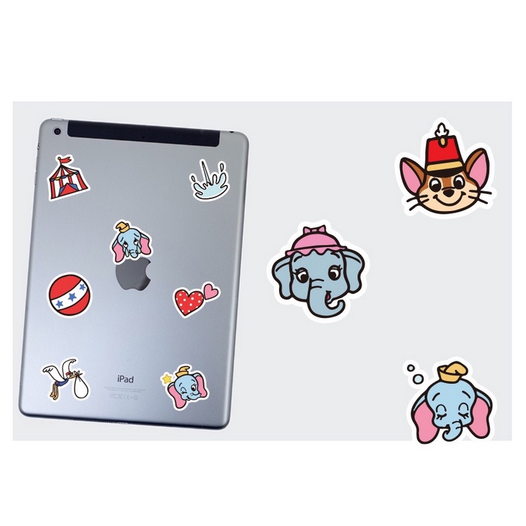 A32 STICKER 10PCS (DUMBO GAJAH) anti air notebook scrapbook label tempel motif kartun superhero super hero unik lucu atk alat tulis kantor murah viral termurah kartun komputer leptop handphone hp smartphone koper laptop tembok kulkas disney anime