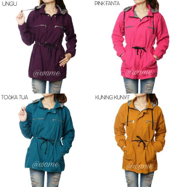 Promo Terbaru Jaket parka wanita ungu wame