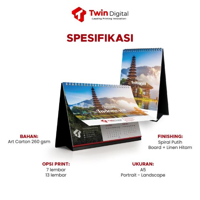 

Kalender Duduk Custom A5 Kalender Meja Tahun Baru - Kalender Duduk twindig11 Buru Order